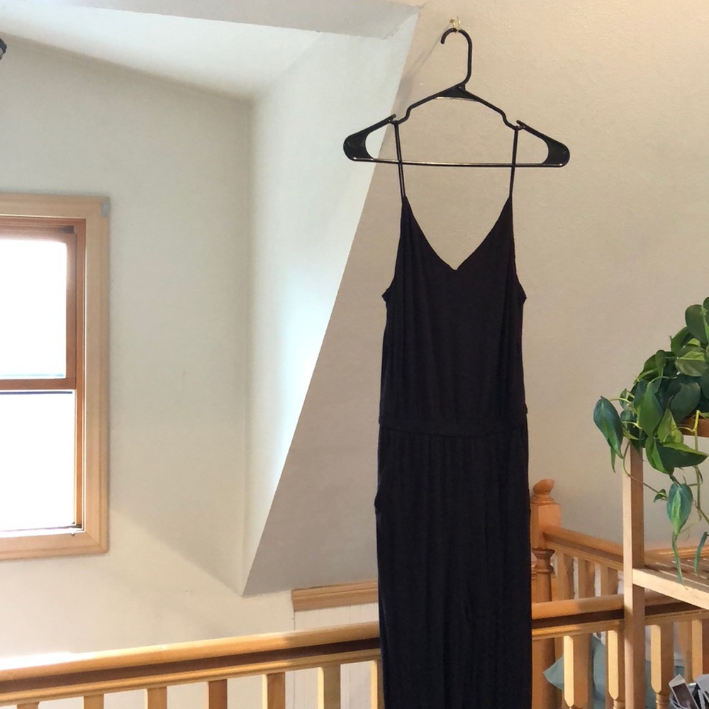 black jumpsuit